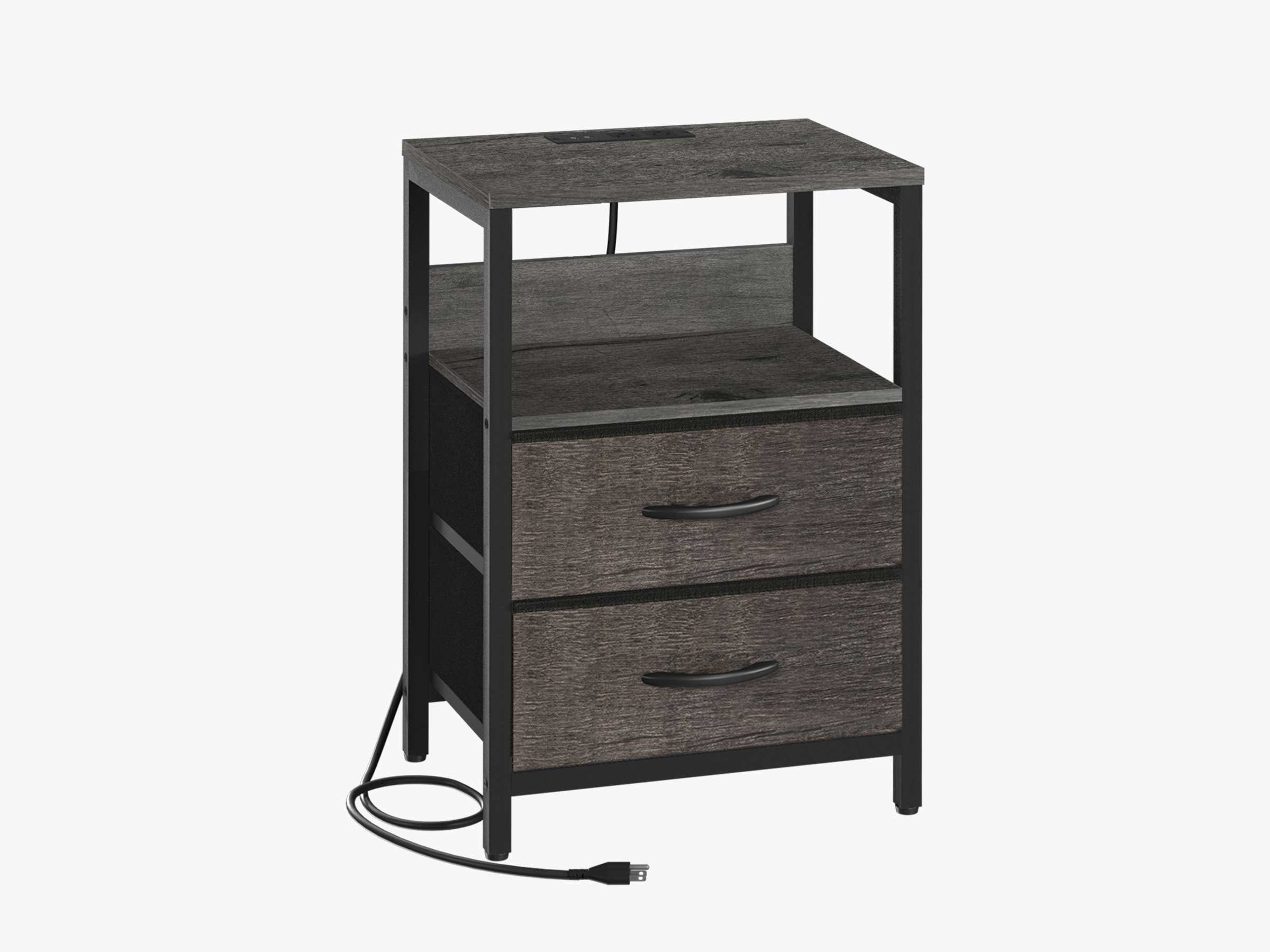 Yoobure 2-Drawer Nightstand with LED