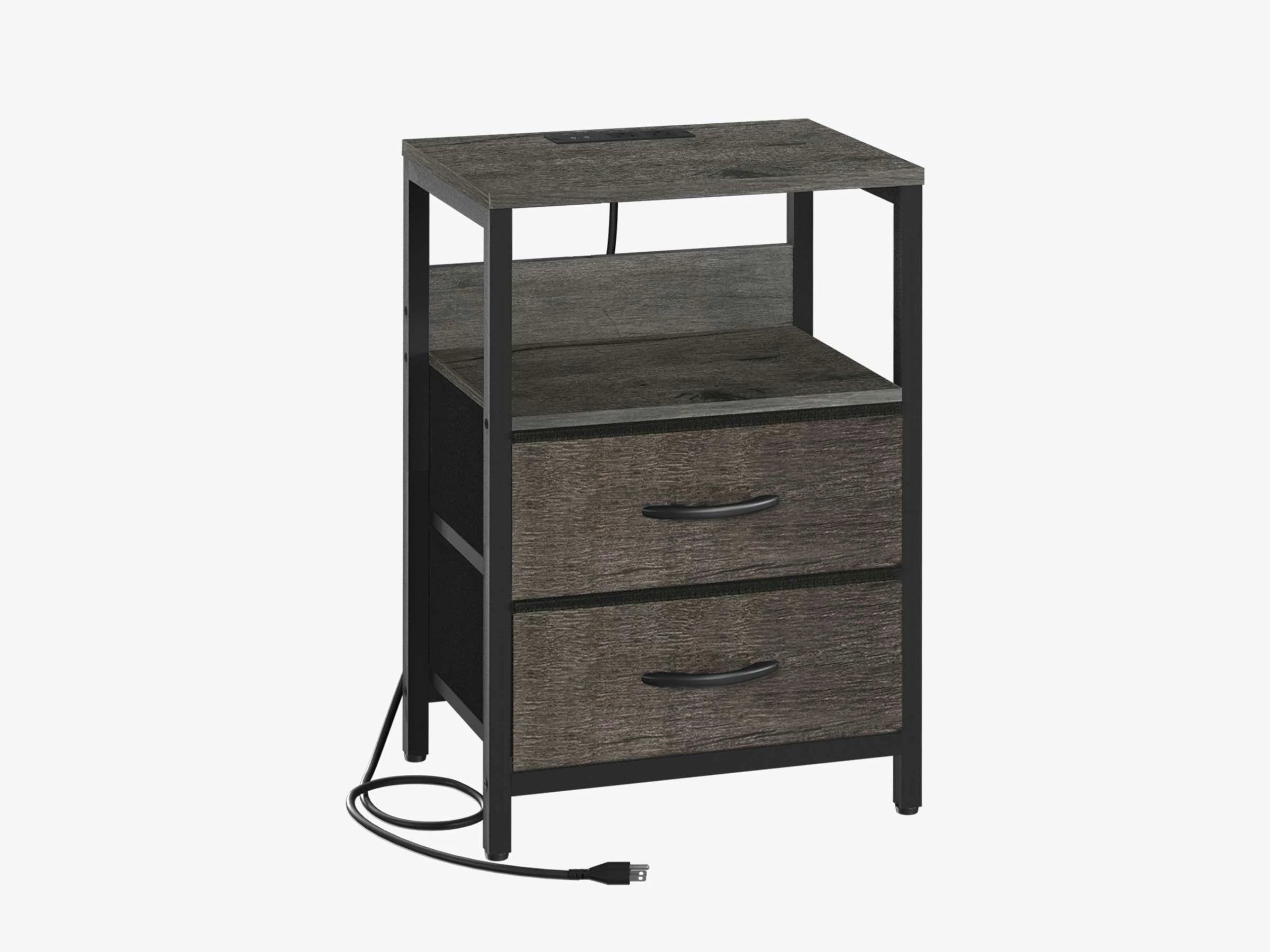 Yoobure 2-Drawers Nightstand with LED