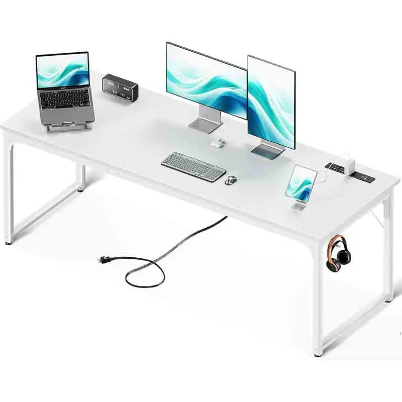 Yoobure 71 Inch Computer Desk with USB Ports, Large Office Desk, Long Study Student Writing Desk