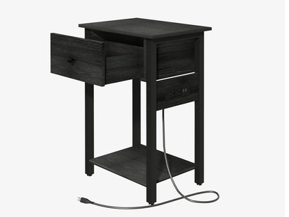 Yoobure 1-Drawer Nightstand with Charging Station