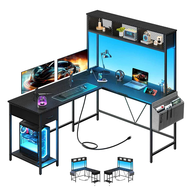 Yoobure L Shaped Computer Desk