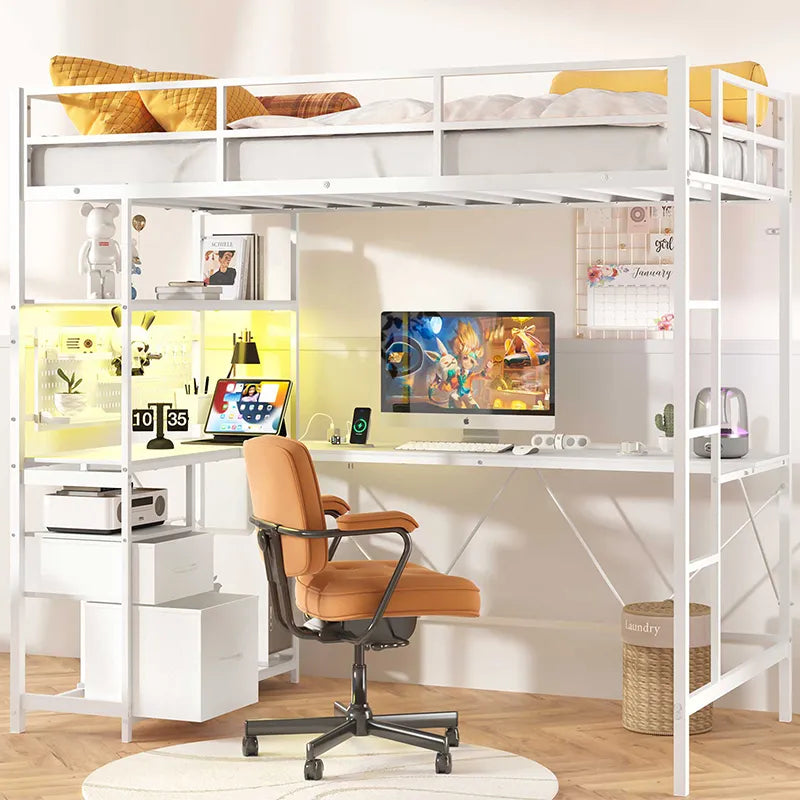 Yoobure Loft Bed Twin Size with Desk