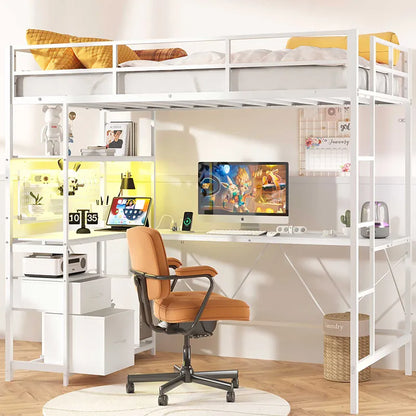 Yoobure Loft Bed Twin Size with Desk