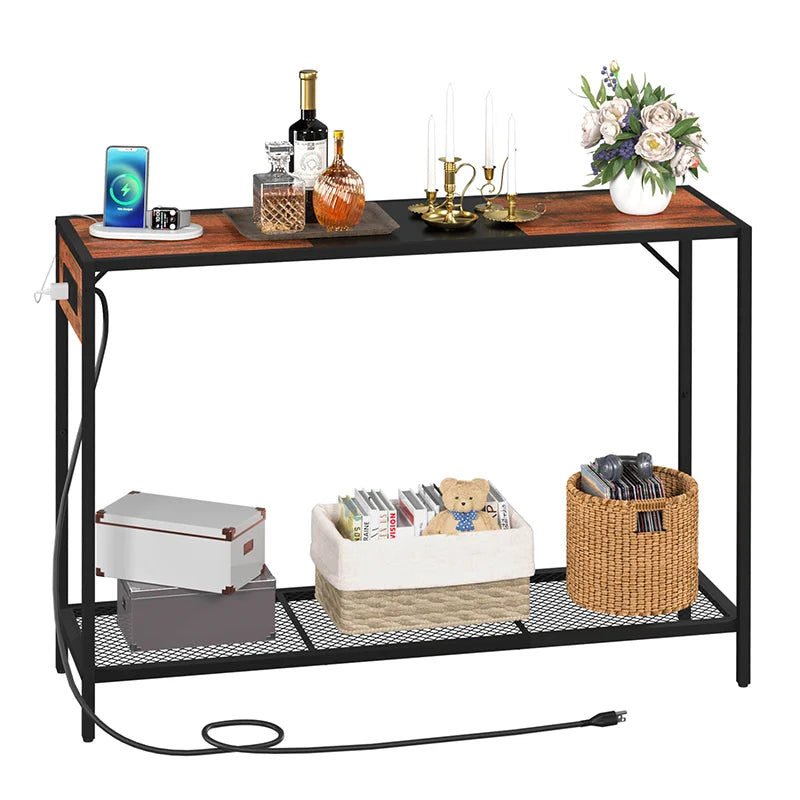 Yoobure 41.7 Inch Console Table with Storage Shelf