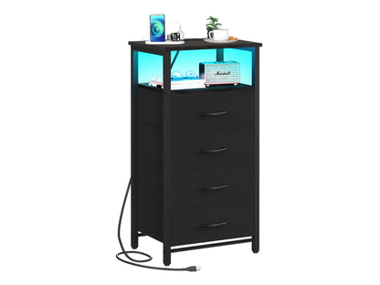 Yoobure 4-Drawer Nightstand with LED