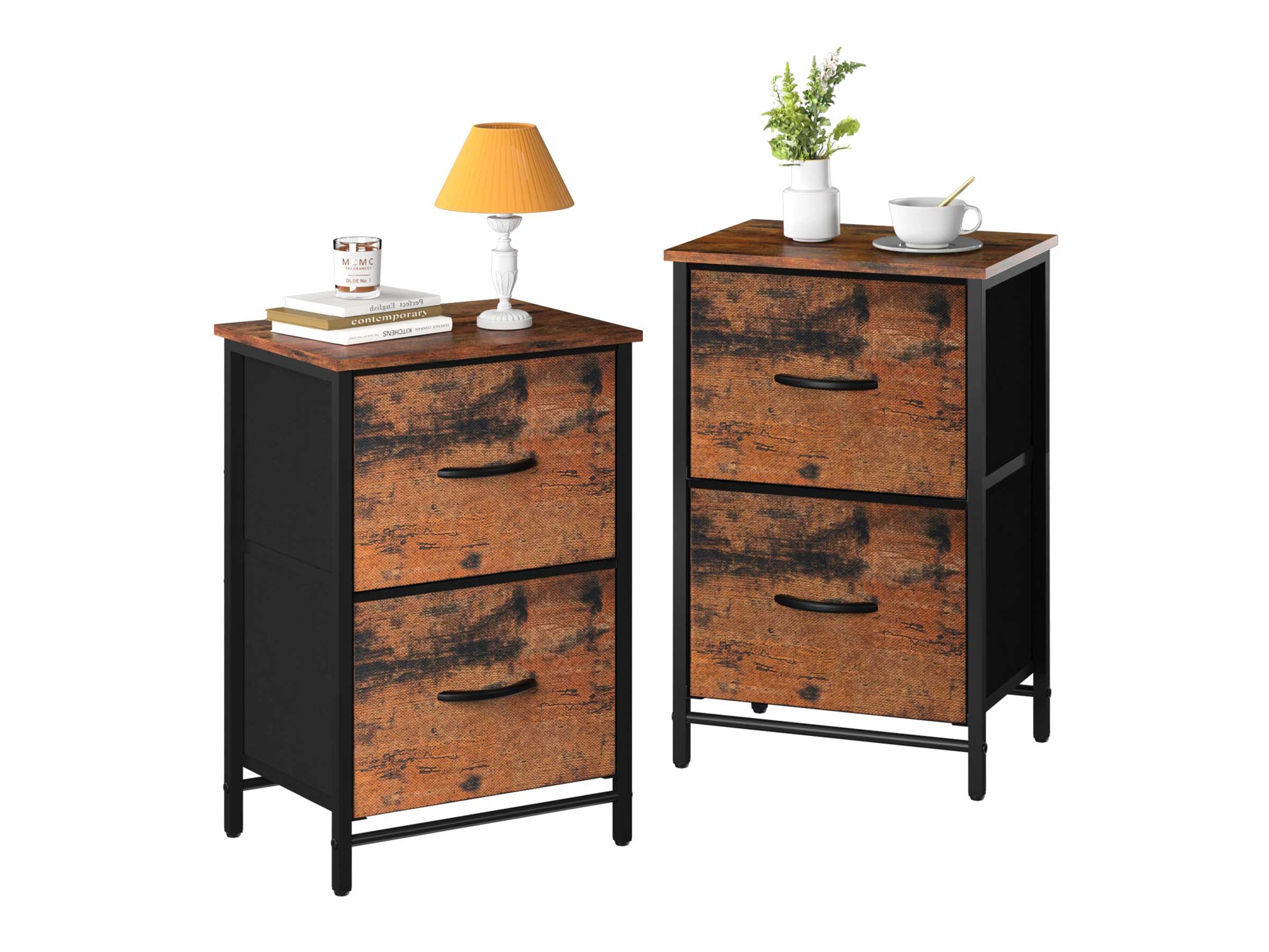 Yoobure 2-Drawer Nightstand Set of 2