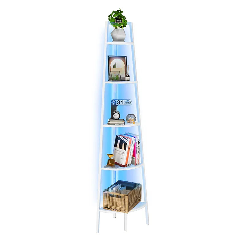 Yoobure 5-Tier Corner Shelf with LED