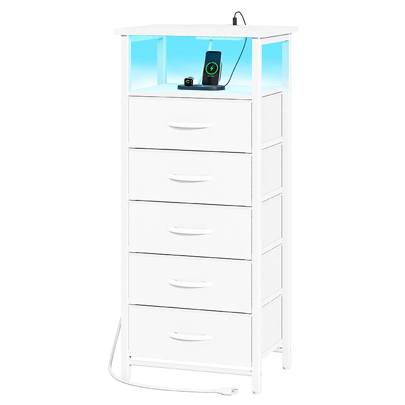 Yoobure 5-Drawer Nightstand with LED