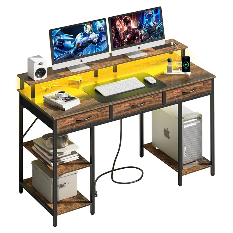 Yoobure Computer Desk with 3 Drawers