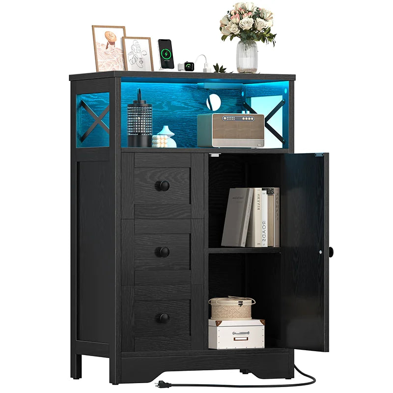 Yoobure Storage Cabinet with Doors and Shelves