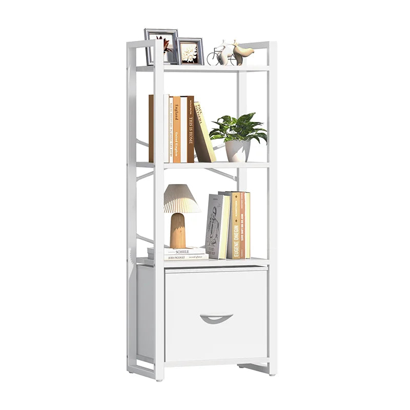 Yoobure 4-Tier Bookshelf with Drawer