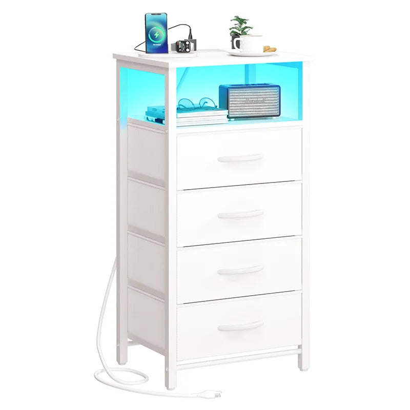 Yoobure 4-Drawer Nightstand with LED