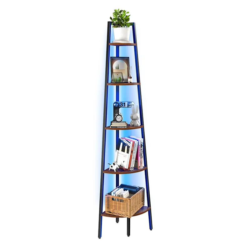 Yoobure 5-Tier Corner Shelf with LED