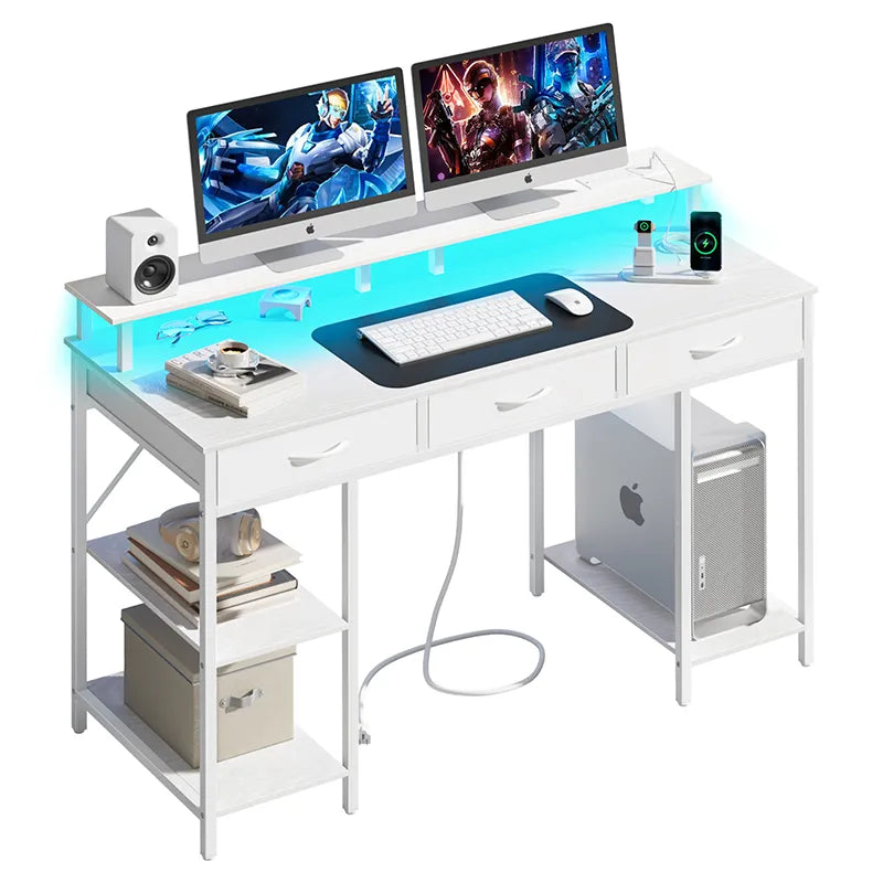 Yoobure Computer Desk with 3 Drawers