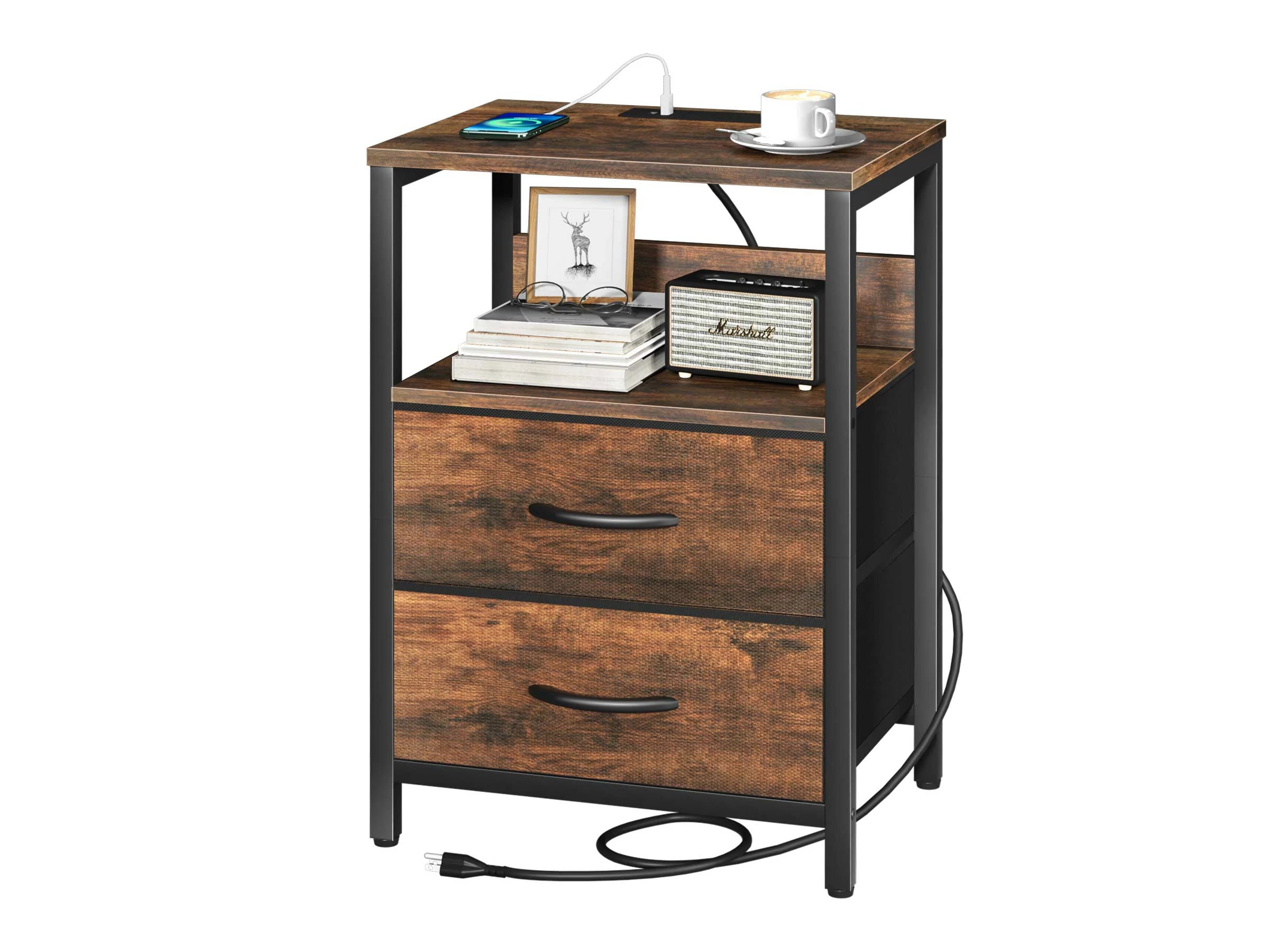 Yoobure 2-Drawers Nightstand