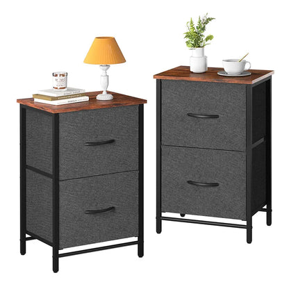 Yoobure 2-Drawer Nightstand Set of 2