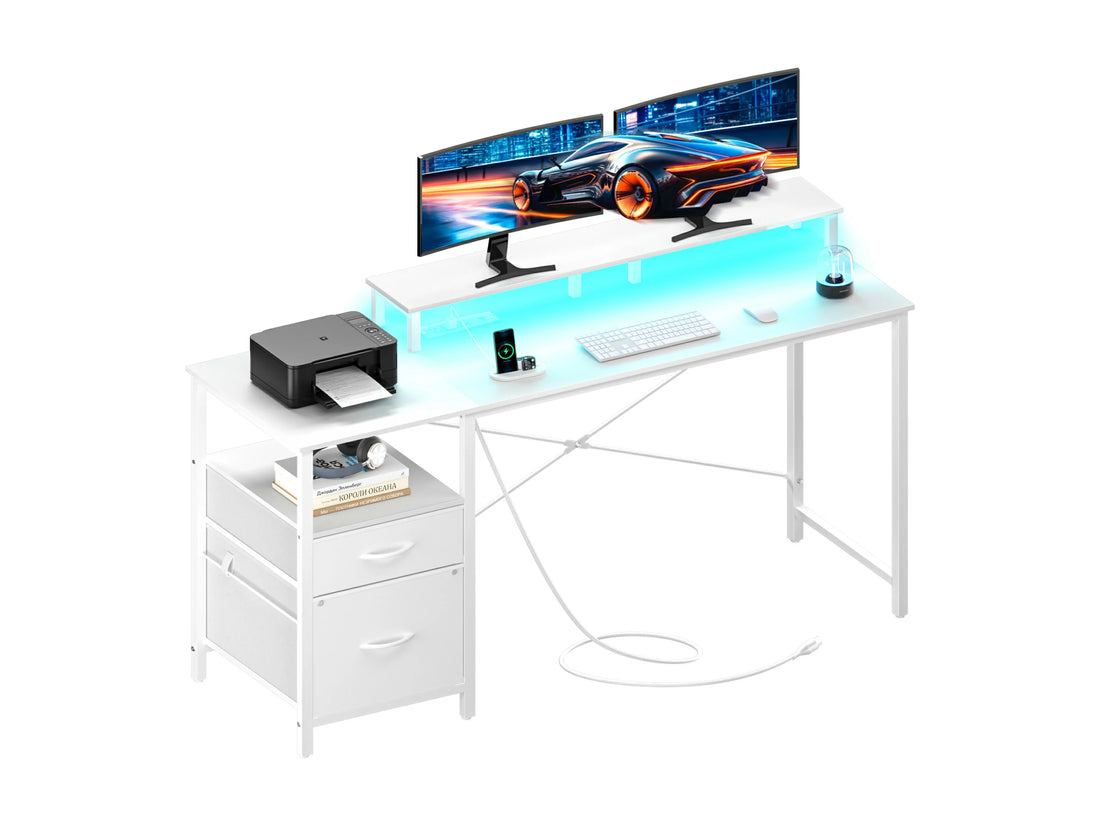 Yoobure 2-Drawers Computer Desk