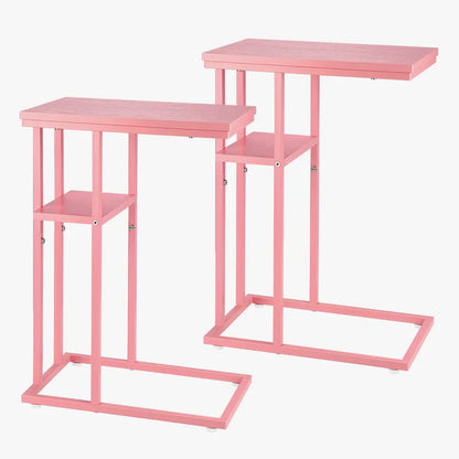 Yoobure C Shaped End Table Set of 2