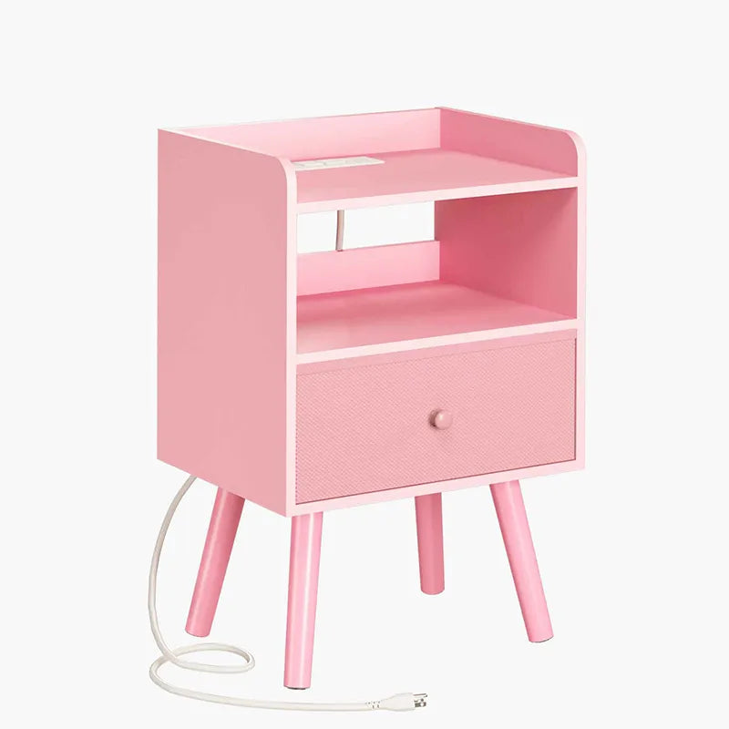 Yoobure Mordern 2-Tier Nightstand with LED