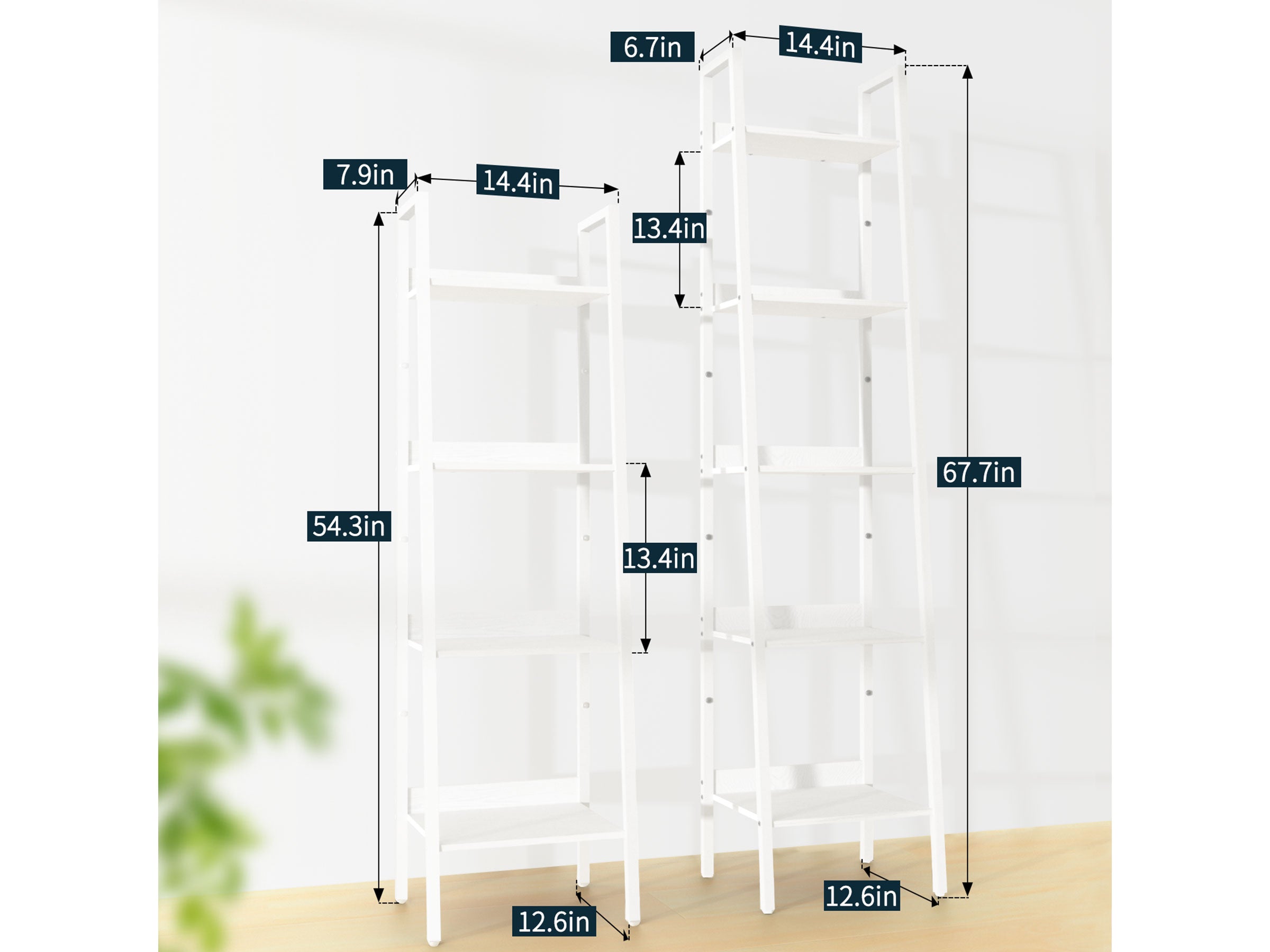 Yoobure 4-Tier Ladder Shelf