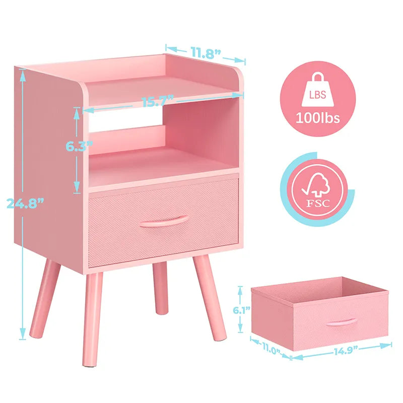 Yoobure Mordern 2-Tier Nightstand