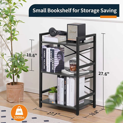 Yoobure 3-Tier Small Bookshelf