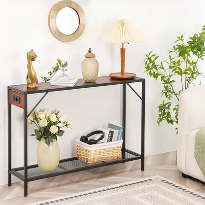 Yoobure 41.7 Inch Console Table with Storage Shelf