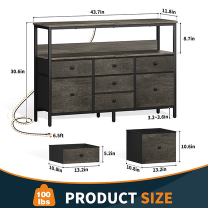 Yoobure TV Stand with 7 Dressers