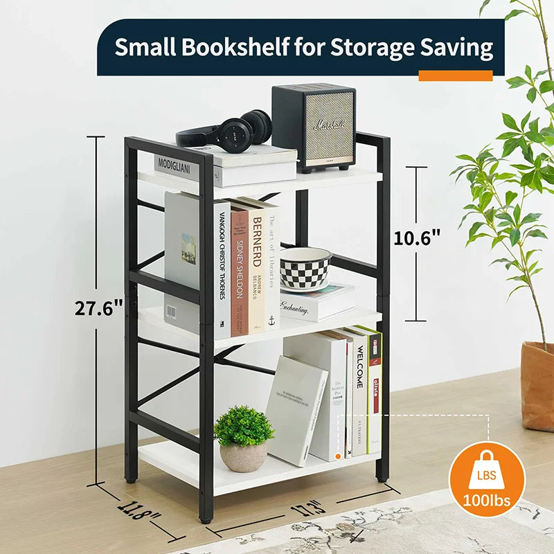 Yoobure 3-Tier Small Bookshelf