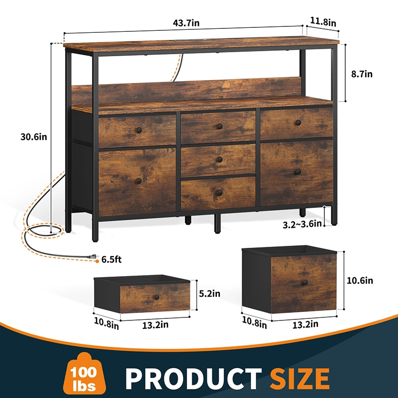 Yoobure TV Stand with 7 Dressers