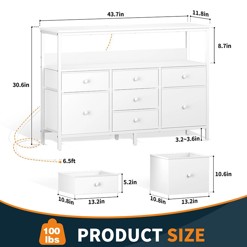 Yoobure TV Stand with 7 Dressers