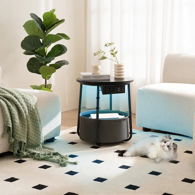 Yoobure Round End Table