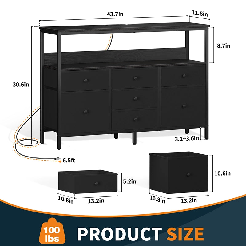 Yoobure TV Stand with 7 Dressers