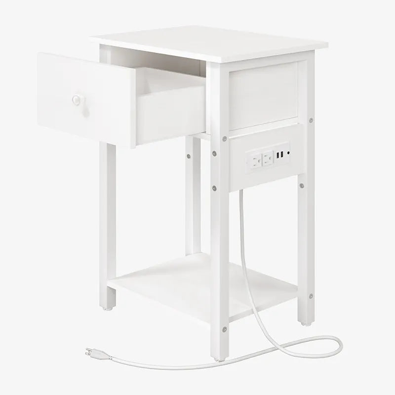 Yoobure Nightstand with 1 Wood Drawer