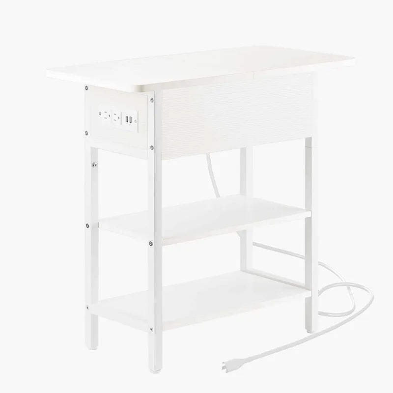 Yoobure Flip Top End Table with Charging Station