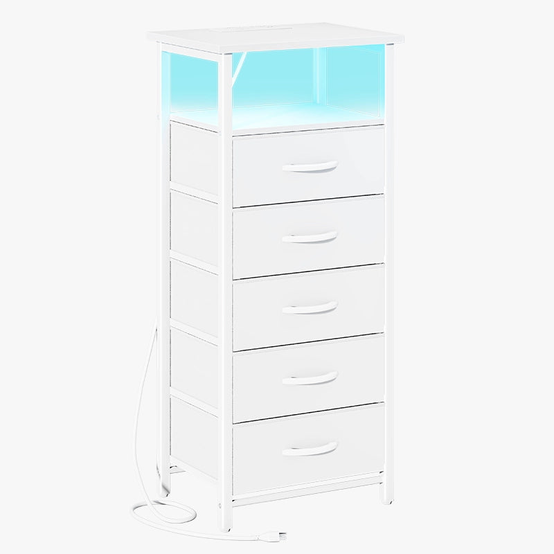 Yoobure 5-Drawer Nightstand with LED