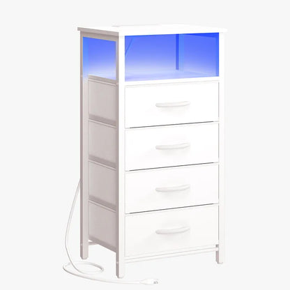 Yoobure 4-Drawer Nightstand with LED