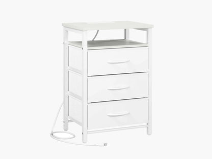 Yoobure 3-Drawers Nightstand with LED