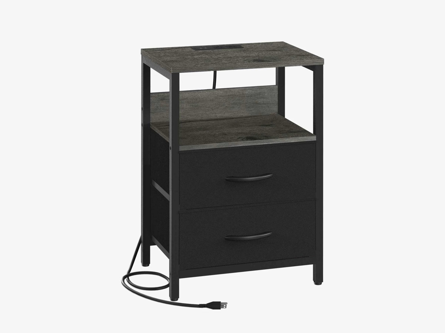 Yoobure 2-Drawers Nightstand with LED