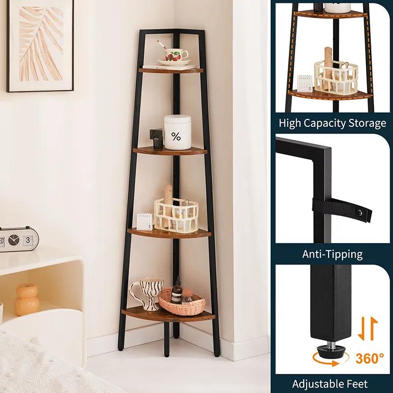 Yoobure 4-Tier Corner Shelf