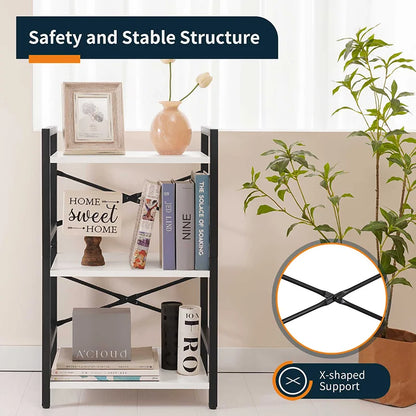 Yoobure 3-Tier Small Bookshelf