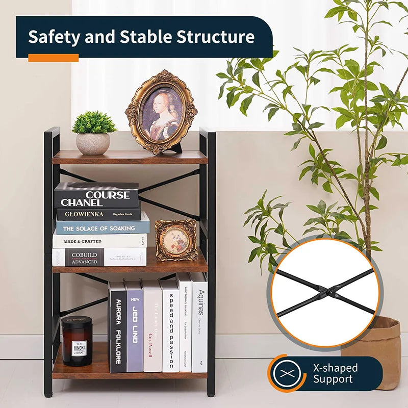 Yoobure 3-Tier Small Bookshelf