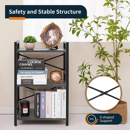 Yoobure 3-Tier Small Bookshelf