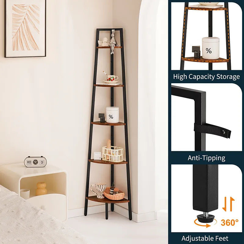 Yoobure 5-Tier Corner Shelf