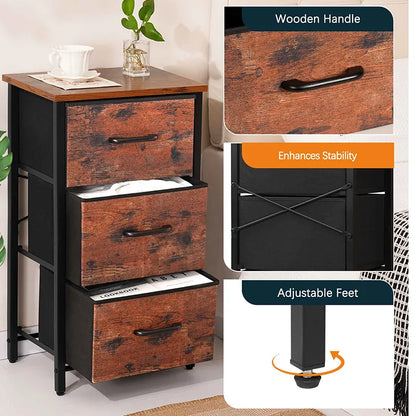 Yoobure 3-Drawer Beside Table