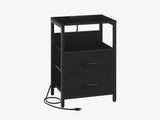 Yoobure 2-Drawer Nightstand with LED