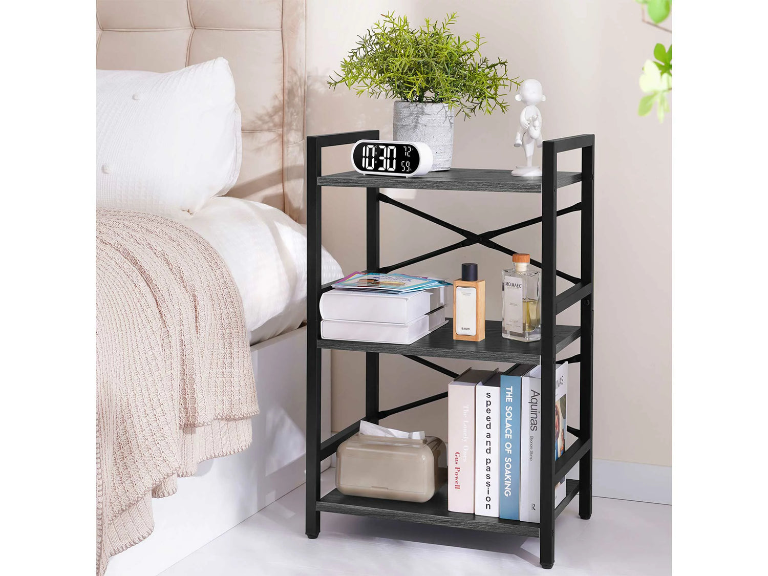 Yoobure 3-Tier Small Bookshelf