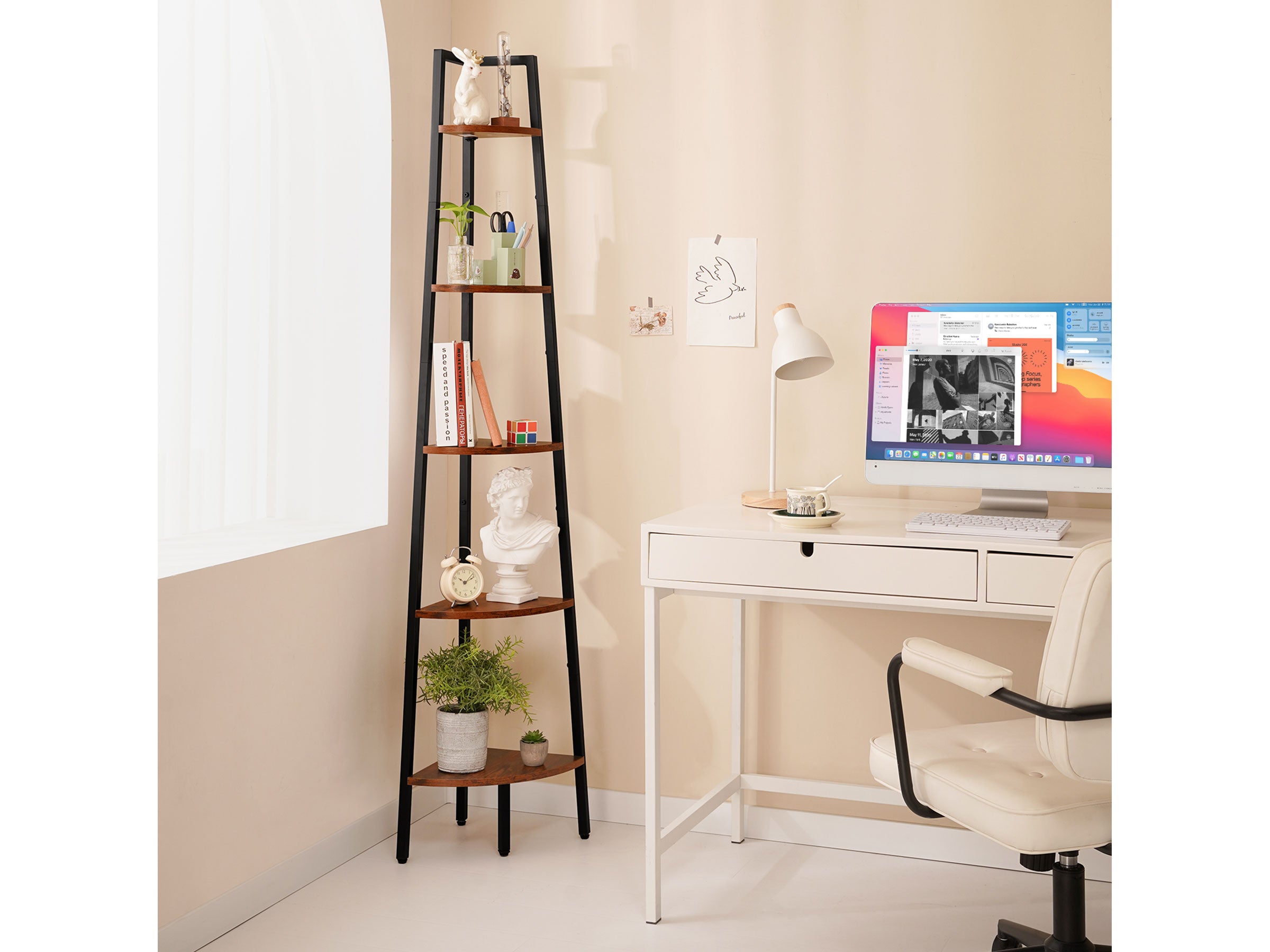 Yoobure 5-Tier Corner Shelf