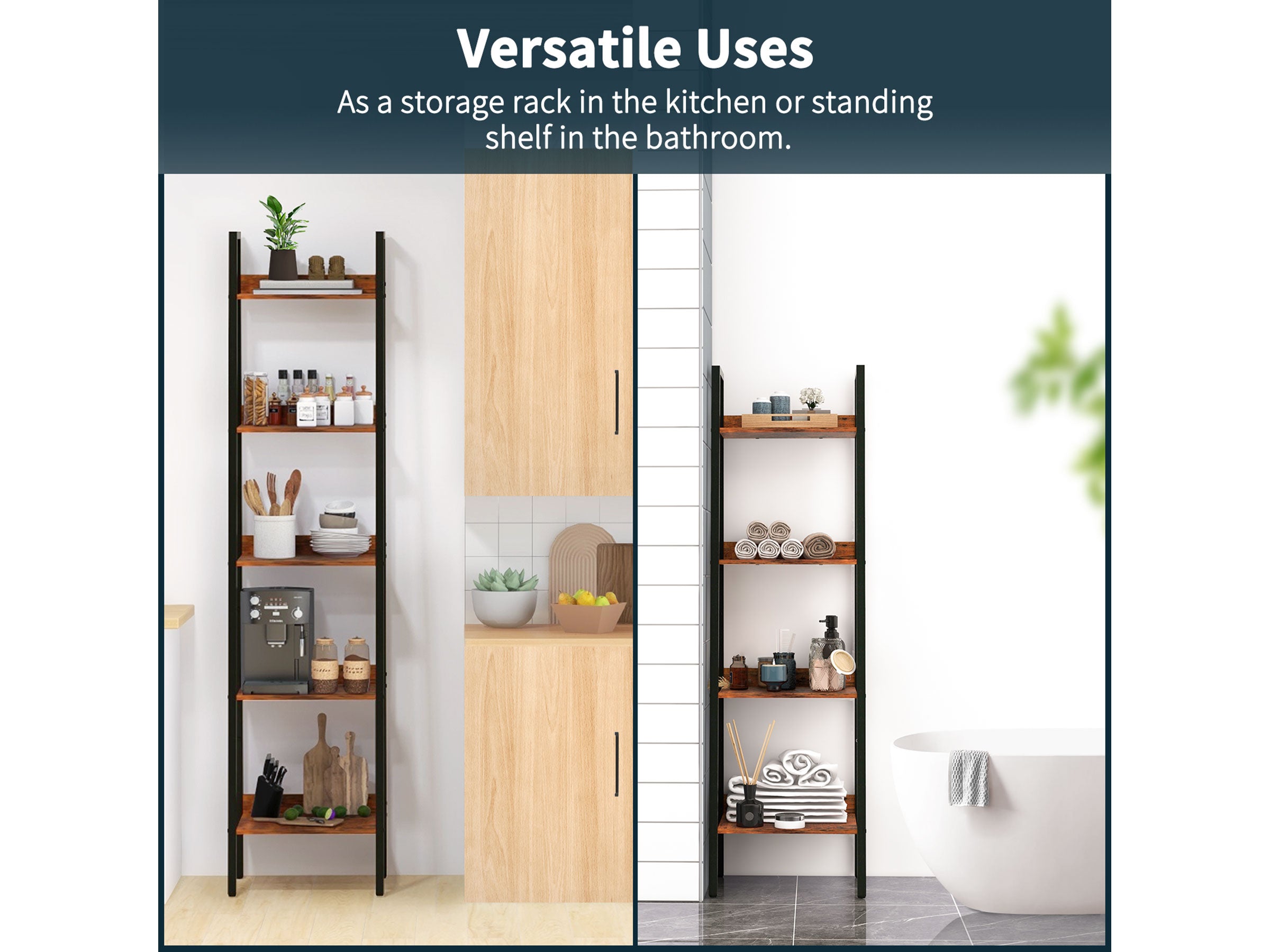 Yoobure 5-Tier Ladder Shelf