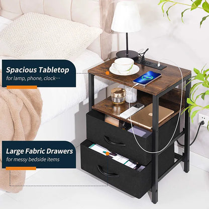 Yoobure 2-Drawer Nightstand